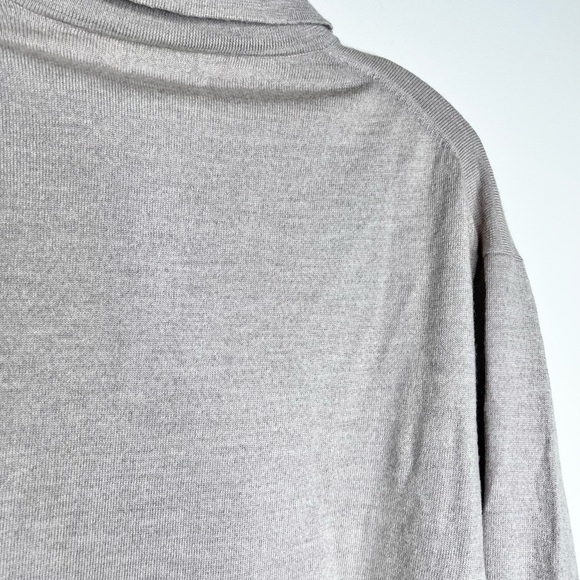 Pronto Uomo extra fine merino wool knit polo pullover sweater 3 button beige - Picture 8 of 11